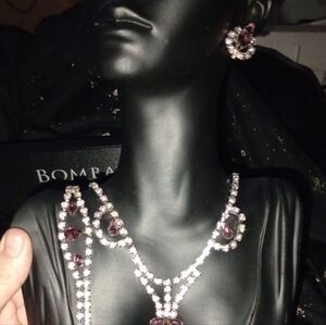 Elegant Silver and Purple Jewelry Set